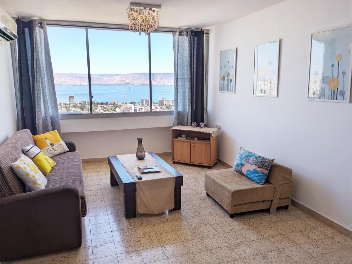 1Bdrm Apt With Panoramic View Of Sea And Mountains Тверия Экстерьер фото